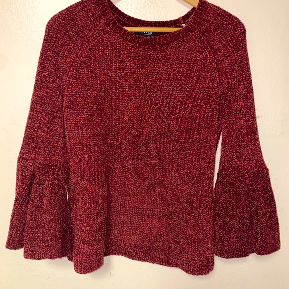Beautiful Red soft shirt sweater by Ana